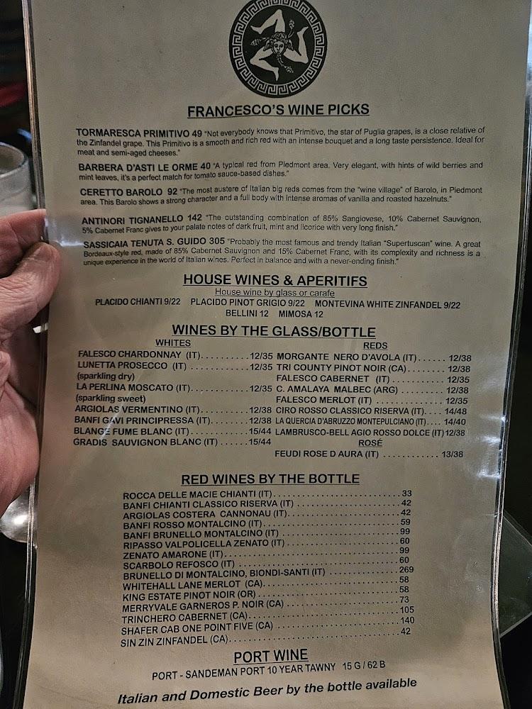 Bellino's Italian Restaurant Rockport Menu image 2
